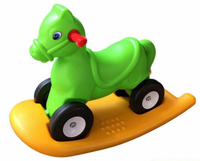 kids  dual-use animal horse rocker for nursery school