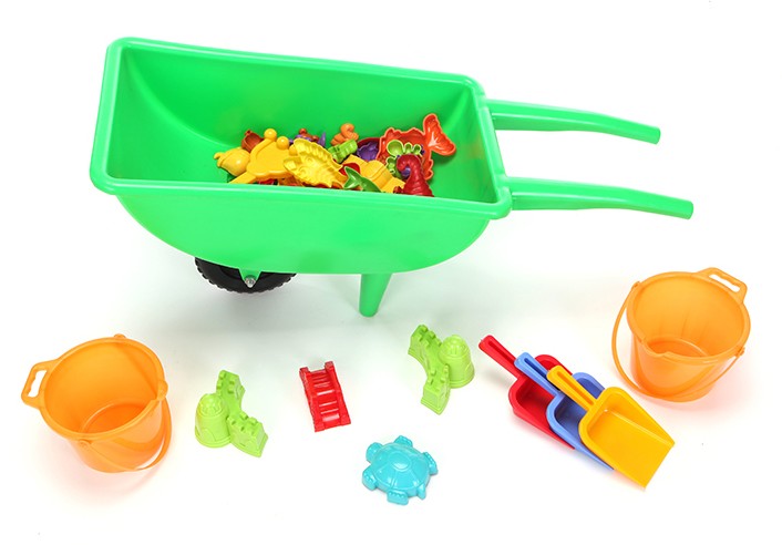 plastic children wheelbarrow-big for fun outdoor play beach
