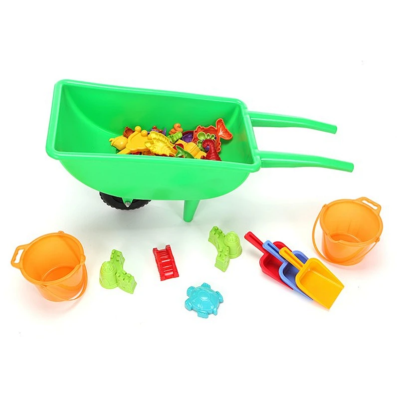 plastic children wheelbarrow-big for fun outdoor play beach