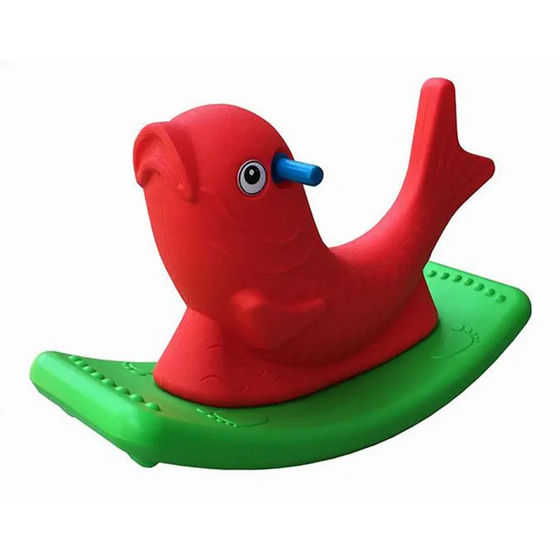 plastic double-color animal rider-fish