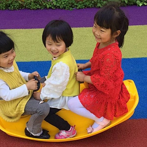 rocker horse seesaw kids playing indoor amusement