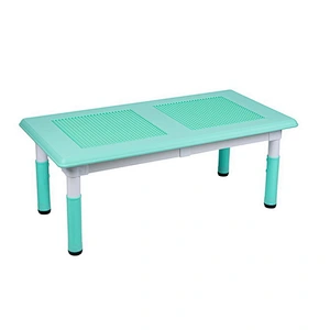 Rectangle Building block Table, lego table with adjustable height