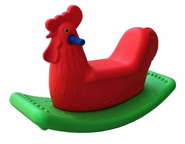 plastic double-color animal rider-cock