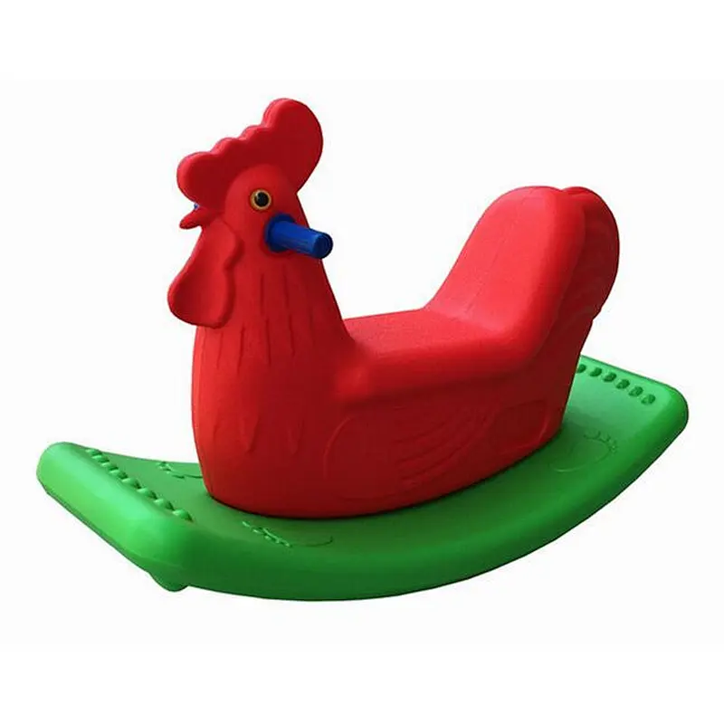plastic double-color animal rider-cock