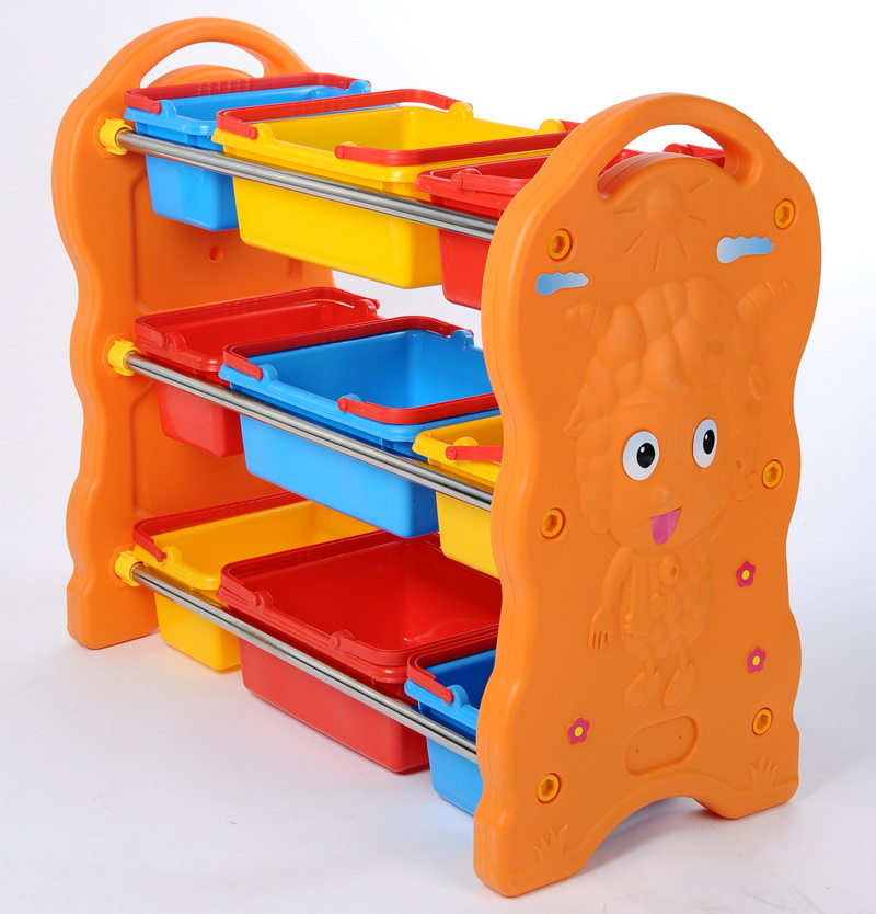 Happy Goat Toy Storage Shelf Toy Rack Cabinet