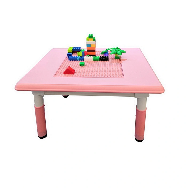 Square Building block Table, lego table with adjustable height
