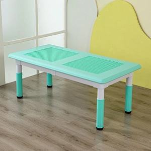 Rectangle Building block Table, lego table with adjustable height