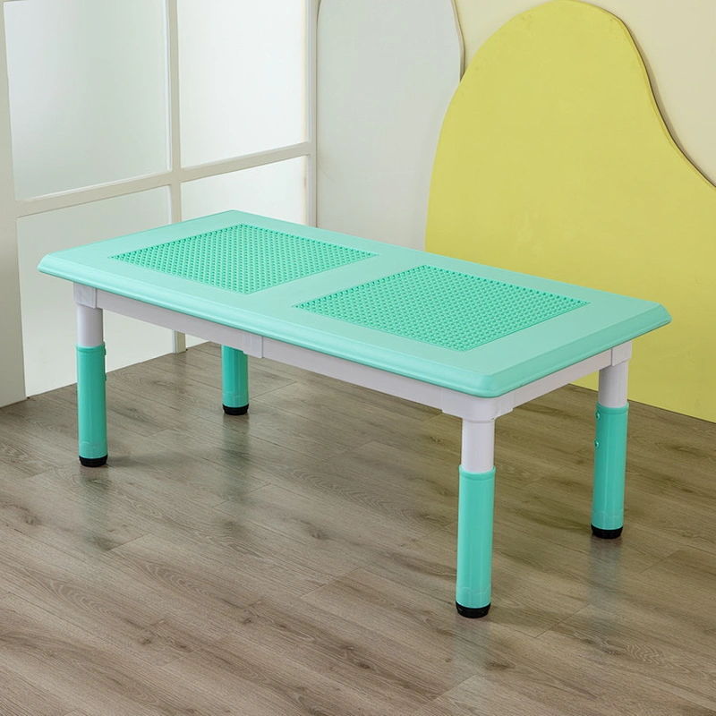 Rectangle Building block Table, lego table with adjustable height