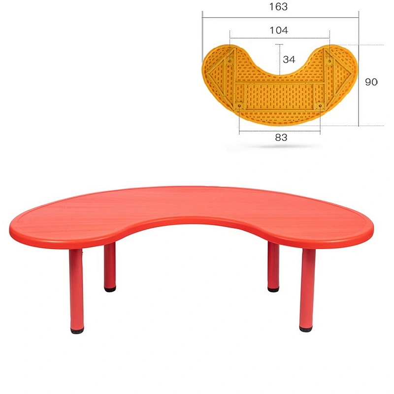 hot sale children table half-moon kids table for kindergarten school