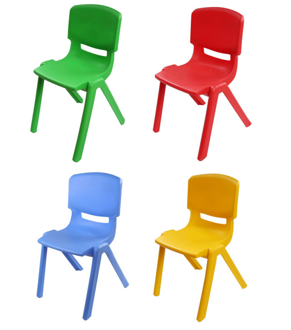 38cm sitting height plastic chair colorful for middle school student