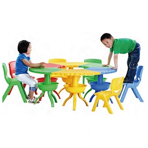 wholesale china made scallop children table for kids kindergarten school