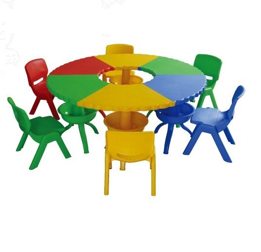 wholesale china made scallop children table for kids kindergarten school