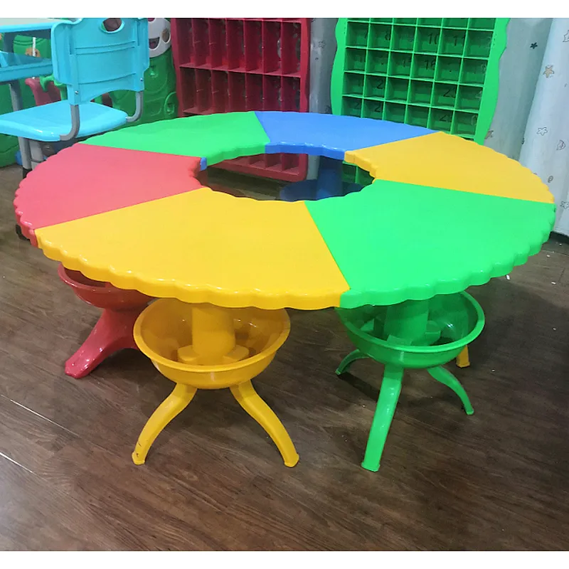 wholesale china made scallop children table for kids kindergarten school