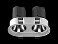 China Round Recessed Twin-head 7W x2 COB LED Donwlights manufacturer