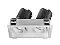 Anti-glare Flicker free Twin Bull Eye COB LED Spotlights square Recessed Commercial Lighting manufacturer