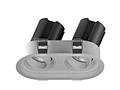 Anti-glare Flicker free Twin Bull Eye COB LED Spotlights Commercial Trimless Recessed Lighting