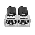Spliced  2LED Square Recessed Downlights Spliced COB LED Recessed Wash Light Trimless Square LED Ceiling Light