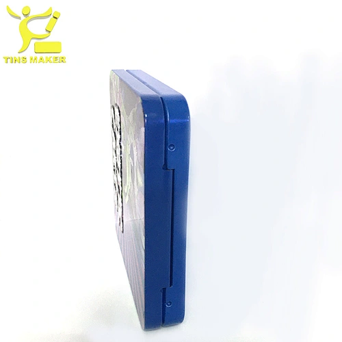 Thin square tin gift container