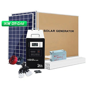 1kw off grid solar power panel system portable solar energy generator systems cost for home use