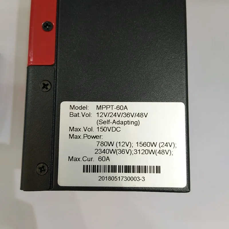High Quality 60A MPPT Solar Charge Controller For Off Grid Solar System