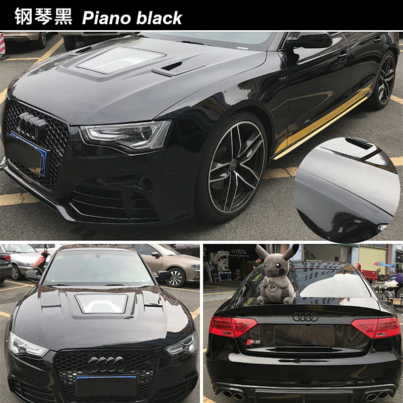PET material PET piano black car color change film full car film black car film color change sticker