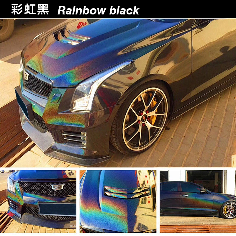 Rainbow laser car color change film full body modification film whole vehicle electroplating silver color change sticker