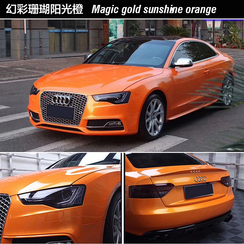 Dreamy Color Series Car Color Change Film Full Car Film Coral Color Car Film Color Change Sticker Coral Blue