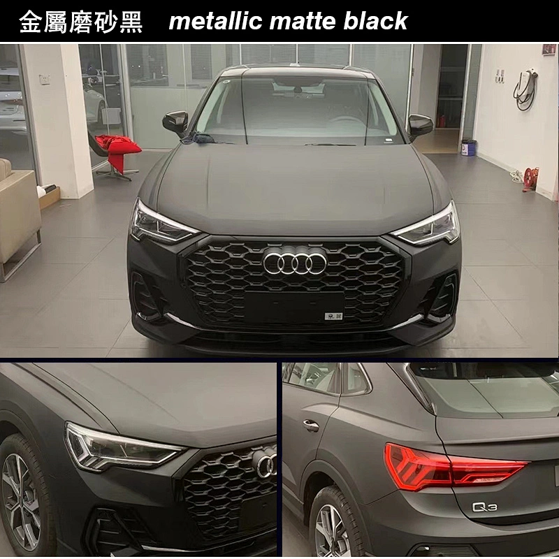 Car film   wrapping film    packaging  car wrapping  car sticker   protective film Metal ultra-dumb black/metal matte black series car color change film whole body modification film vehicle color change sticker