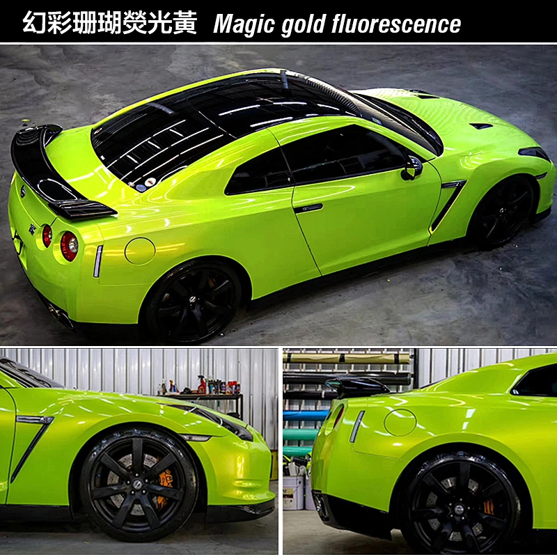 Dreamy Color Series Car Color Change Film Full Car Film Coral Color Car Film Color Change Sticker Coral Blue