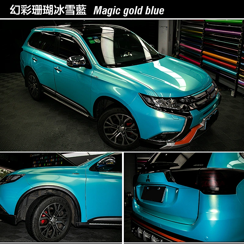 Dreamy Color Series Car Color Change Film Full Car Film Coral Color Car Film Color Change Sticker Coral Blue