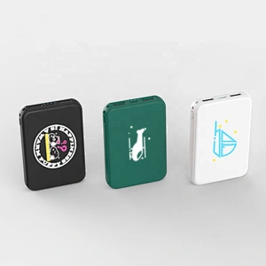 VPB-937L  New Power Bank  Mini 5000mAh Wireless Mobile Charger Customized LED Light Up Logo for Iphone