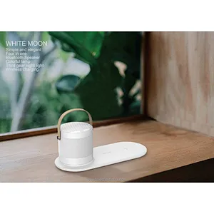 New Trending BT Speaker Night Lamp with High Quality 10W Wireless Charger  BT-136 for Phone  BT earphones