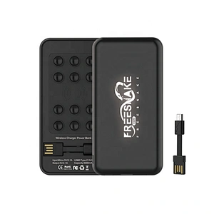 VPB-935WL New Promotional Portable LED Light Gift Set Power Bank Mobile Phone/tablet PC/MP3/MP4 Wireless Charger 5W 5000 Mah Ce