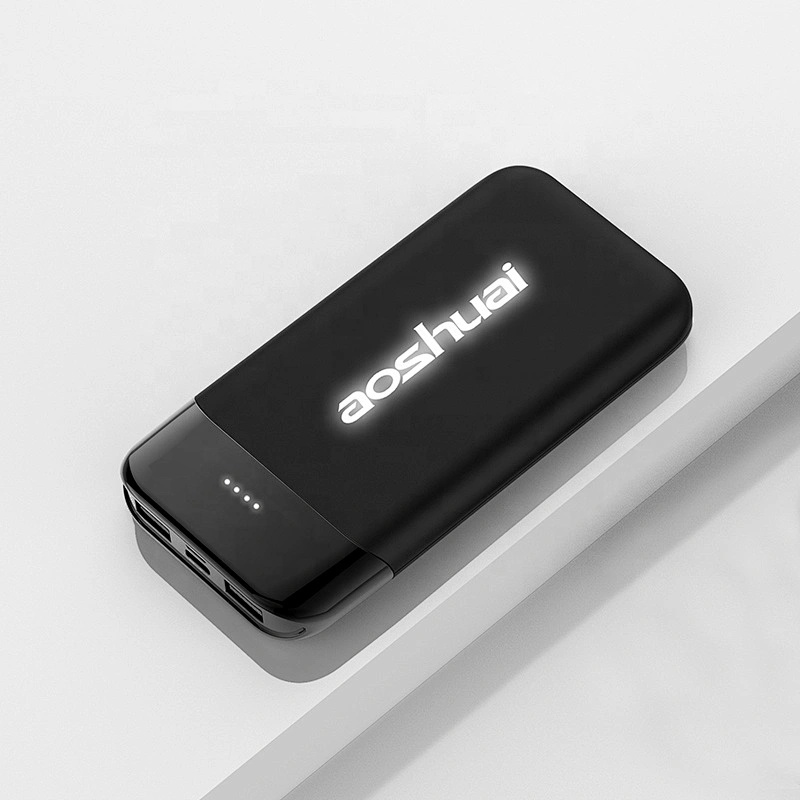 VPB-958L Digital Display Qi Portable Wireless Charging Power Bank 10000mah With Led Light Up Logo