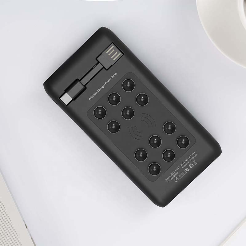 VPB-967WL Wireless Best Seller Power Bank U 10000mah Charge Mobile Phone,led Display Wireless Charger 5W 1 Micro USB Cable 205g