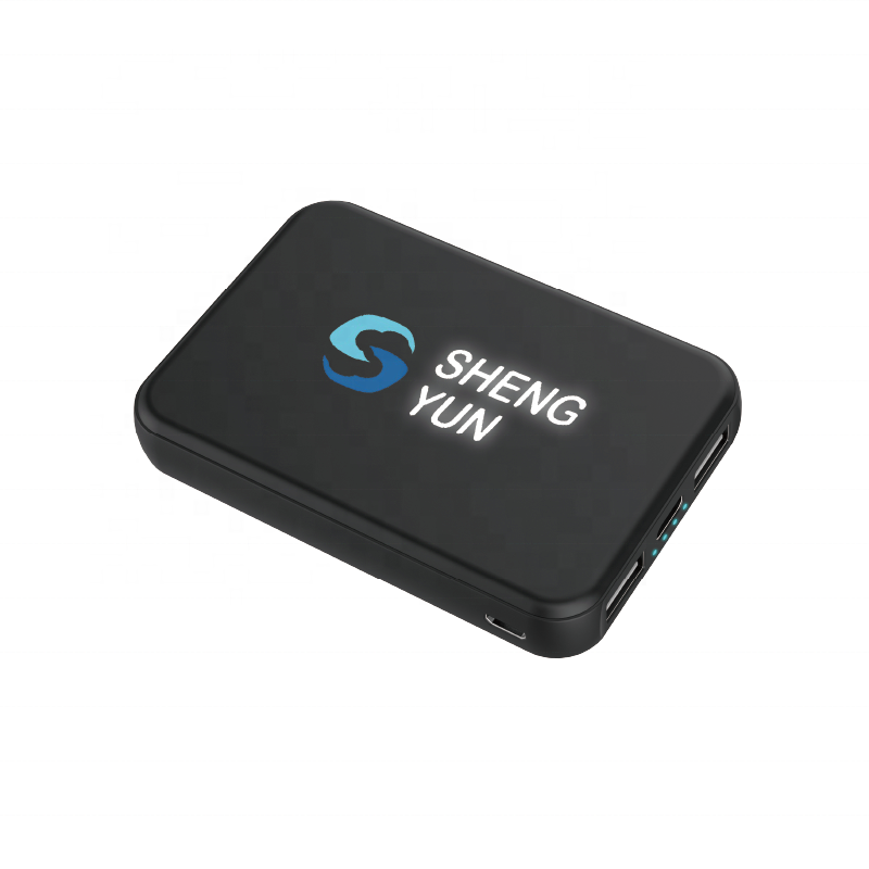 VPB-937L Hot Selling LED Light up Logo Mini Wireless Power Bank 5000mah
