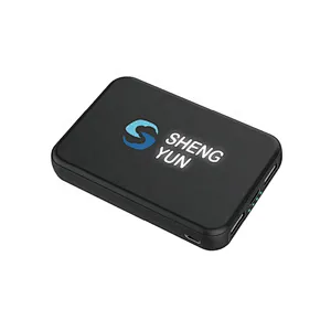 VPB-937L Hot Selling LED Light up Logo Mini Wireless Power Bank 5000mah