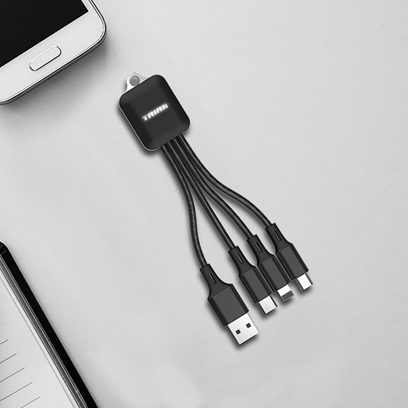high quality 3 in 1 USB charging Cable for type-c Android usb fast charger cable mobile phone charging cable