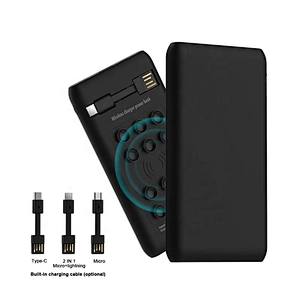 VPB-967WL Wireless Best Seller Power Bank U 10000mah Charge Mobile Phone,led Display Wireless Charger 5W 1 Micro USB Cable 205g