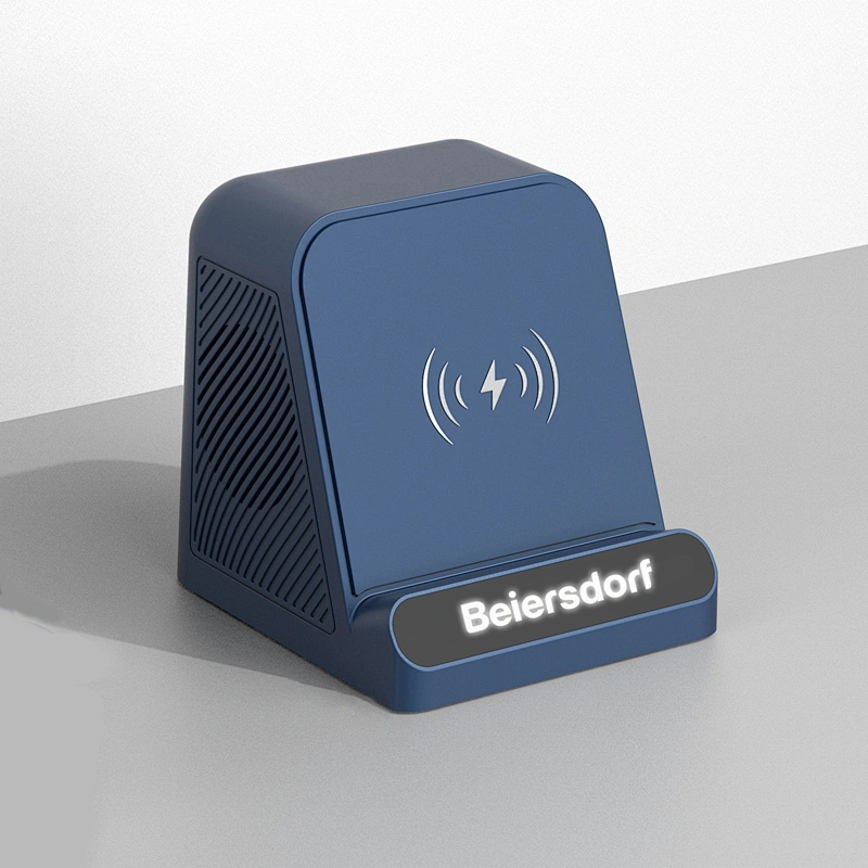 BT-128WL Top Selling High Quality Portable Mobilephone Holder Light Up LED Wireless Charger And Speaker