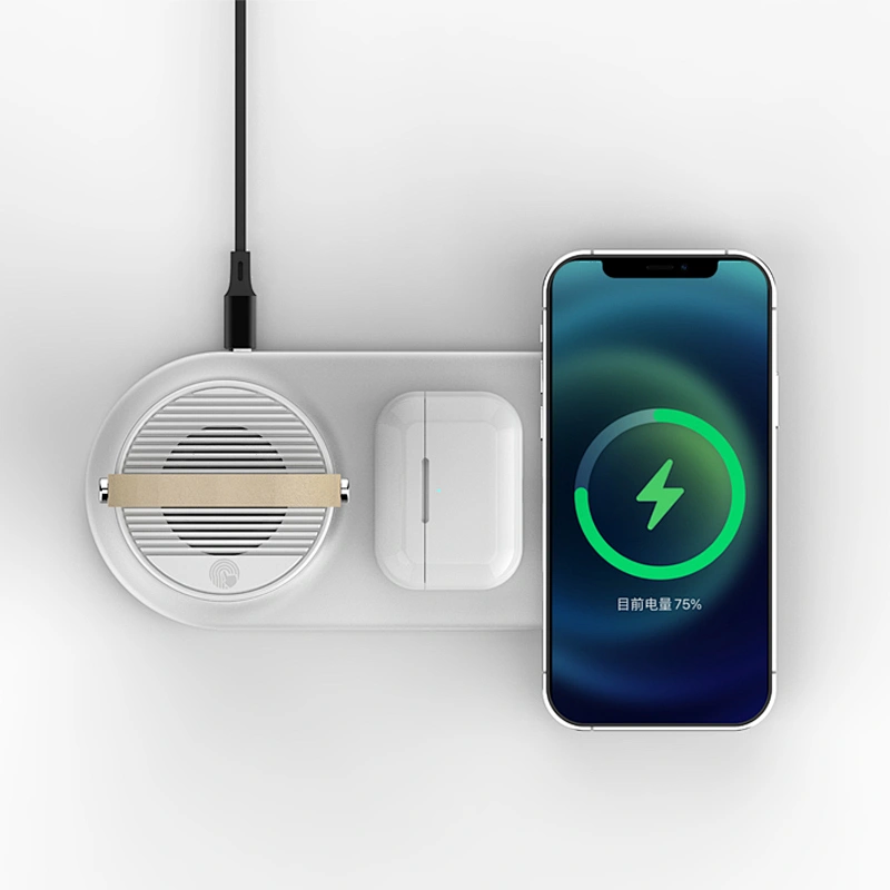 New Trending BT Speaker Night Lamp with High Quality 10W Wireless Charger  BT-136 for Phone  BT earphones