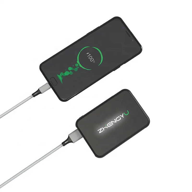 VPB-937L Hot Selling LED Light up Logo Mini Wireless Power Bank 5000mah