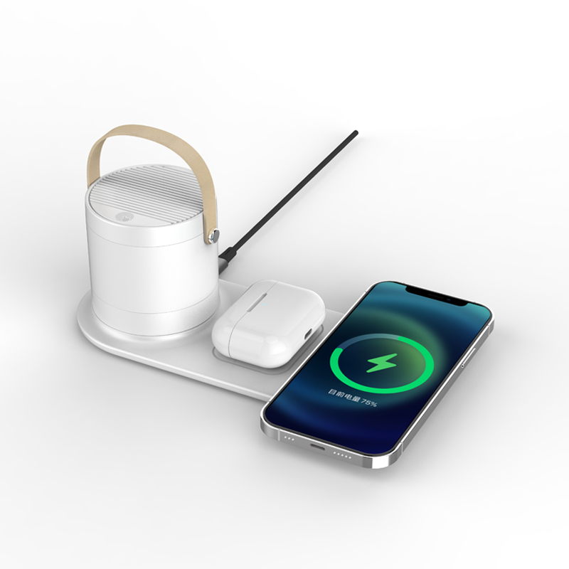 New Trending BT Speaker Night Lamp with High Quality 10W Wireless Charger  BT-136 for Phone  BT earphones