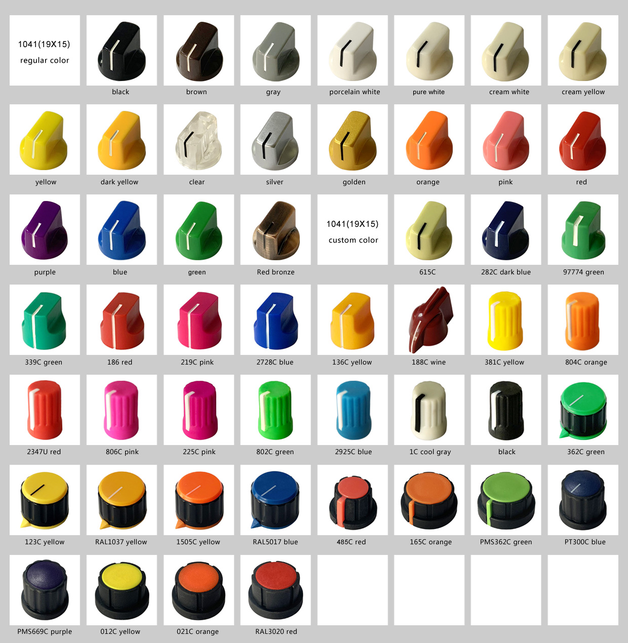 the knob colour