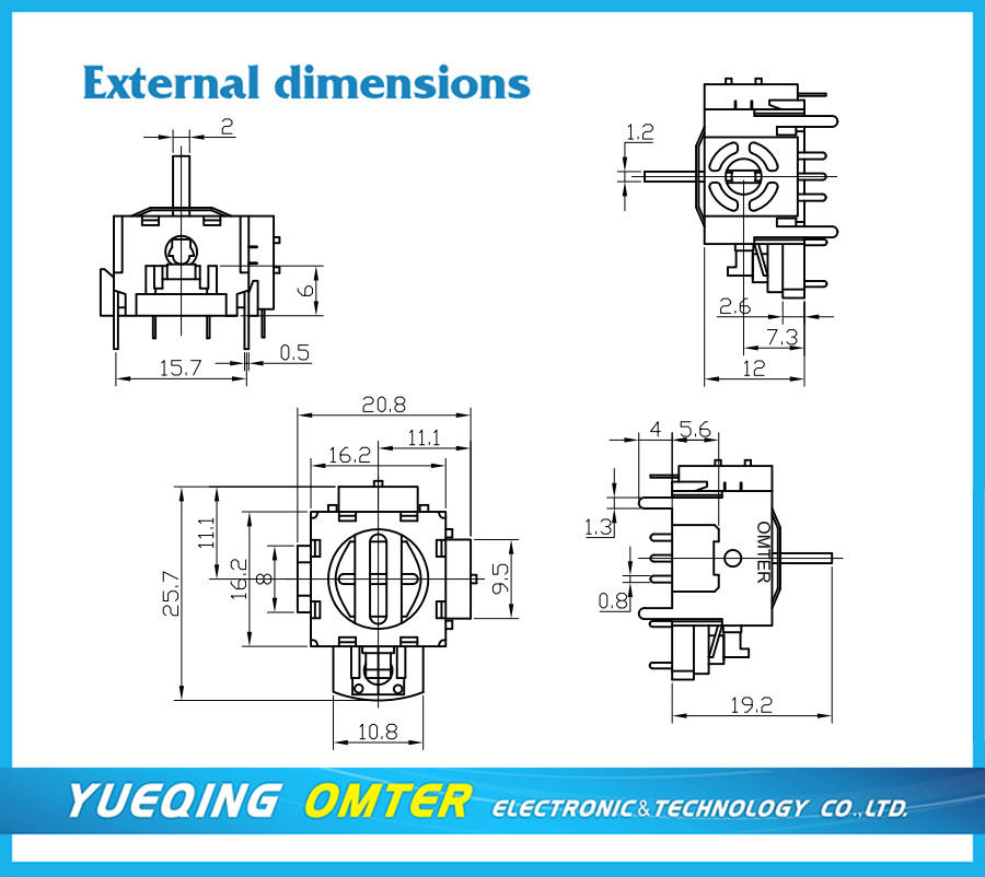 OM11F Mini-joystick for applications