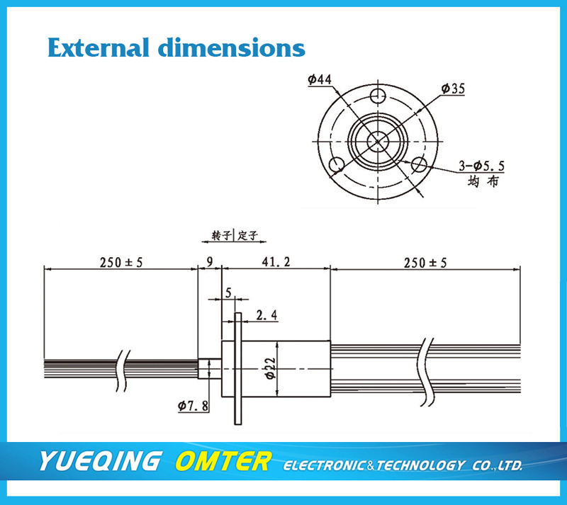 SRC022-24-4P gold contact slip ring rotary joint