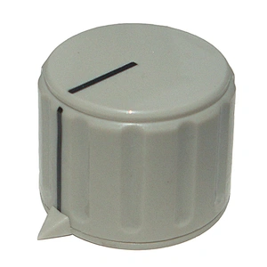 plastic knob with brass