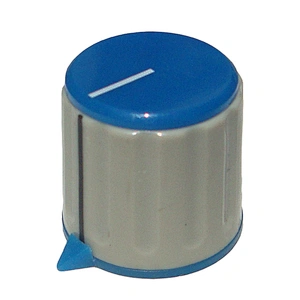 plastic knob with brass
