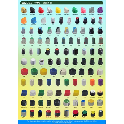 plastic switch knobs
