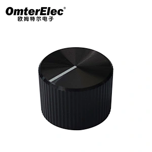 Solid aluminum knurled knob